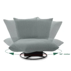 Livetastic Drehsessel Cremona aqua Hot