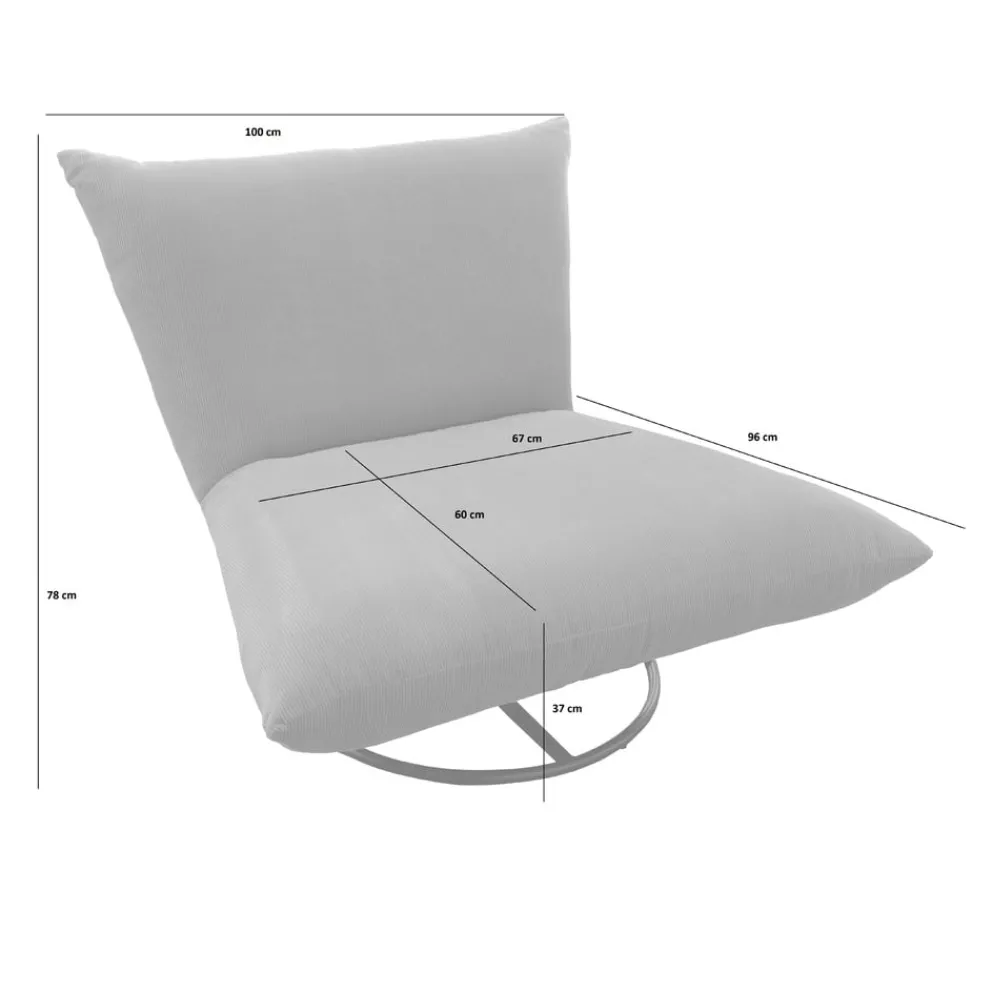 Livetastic Drehsessel Cremona grau Discount