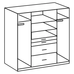 MID.YOU Drehtürenschrank aBeat weiss Hot