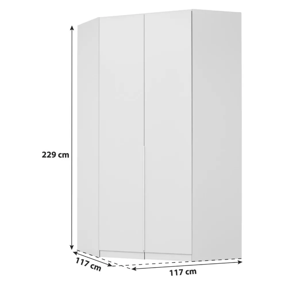 Xora Drehtürenschrank Alabama-201 grau Best