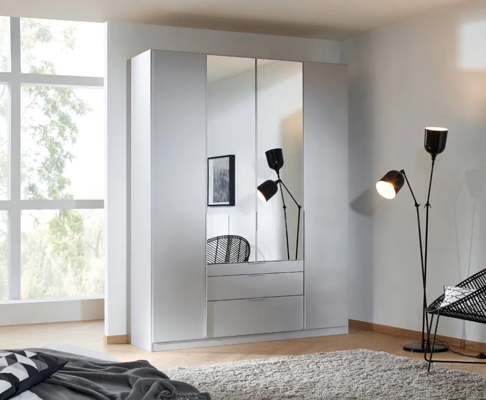 Xora Drehtürenschrank Alabama-201 seidengrau Sale