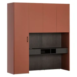 Novamobili Drehtürenschrank Alfa 306 BRUNITO, 360 COTTO, N06 ROVERE GRIGIO Hot