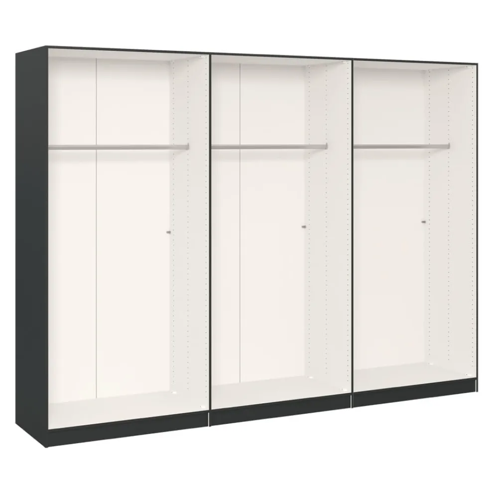 BYYU Drehtürenschrank Atlantis anthrazit New