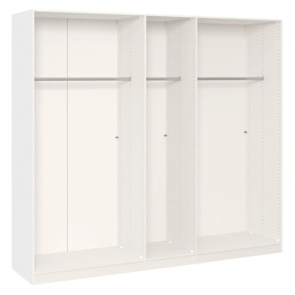 BYYU Drehtürenschrank Atlantis Cozy White, Wildeiche bianco Hot