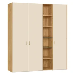 BYYU Drehtürenschrank Atlantis Cozy White, Wildeiche bianco Online