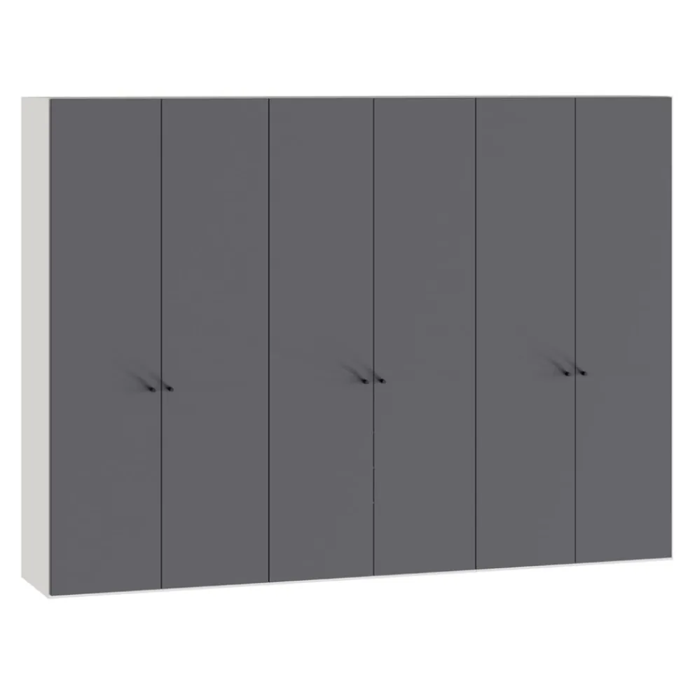 BYYU Drehtürenschrank Atlantis Anthrazit matt Discount