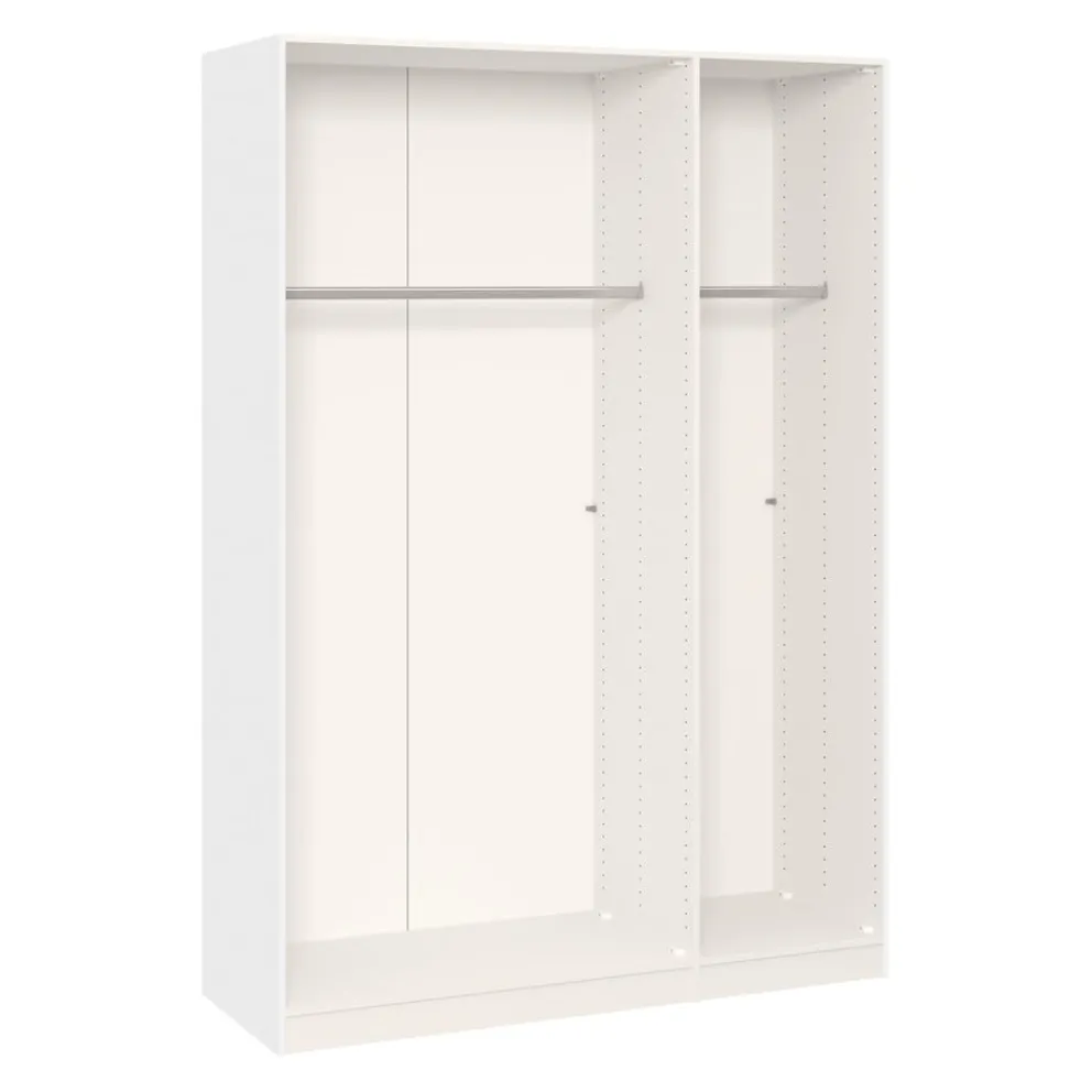 BYYU Drehtürenschrank Atlantis Wildeiche bianco