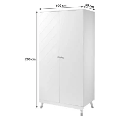 JAXX Drehtürenschrank Billy weiss Outlet