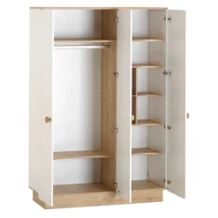 Cilek Drehtürenschrank Cara eiche, weiss