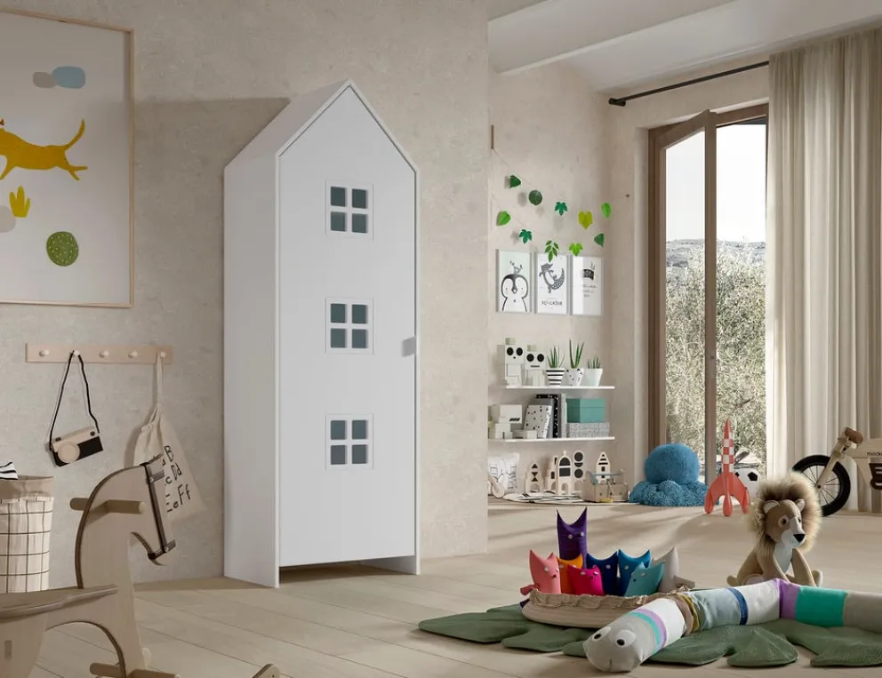 JAXX Drehtürenschrank Casami weiss New