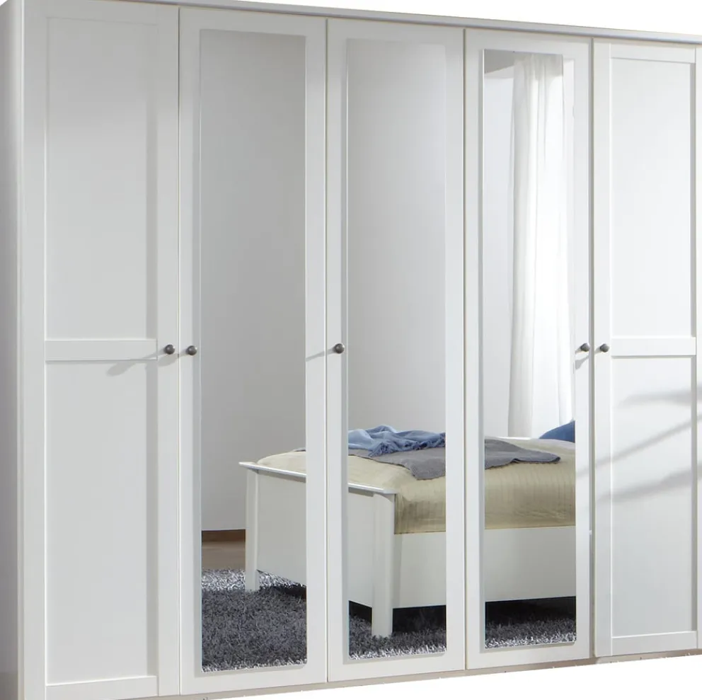 MID.YOU Drehtürenschrank Chalet-201 weiss Discount