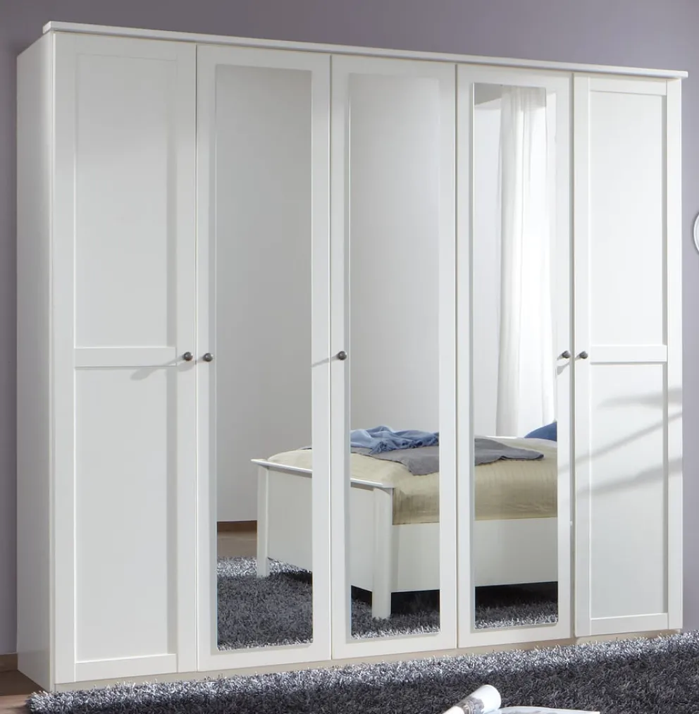 MID.YOU Drehtürenschrank Chalet-201 weiss Discount