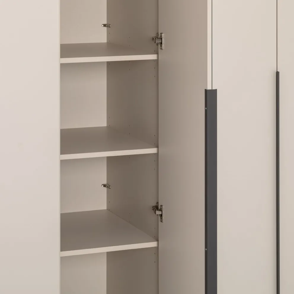 one Drehtürenschrank Dubler grauweiss Online