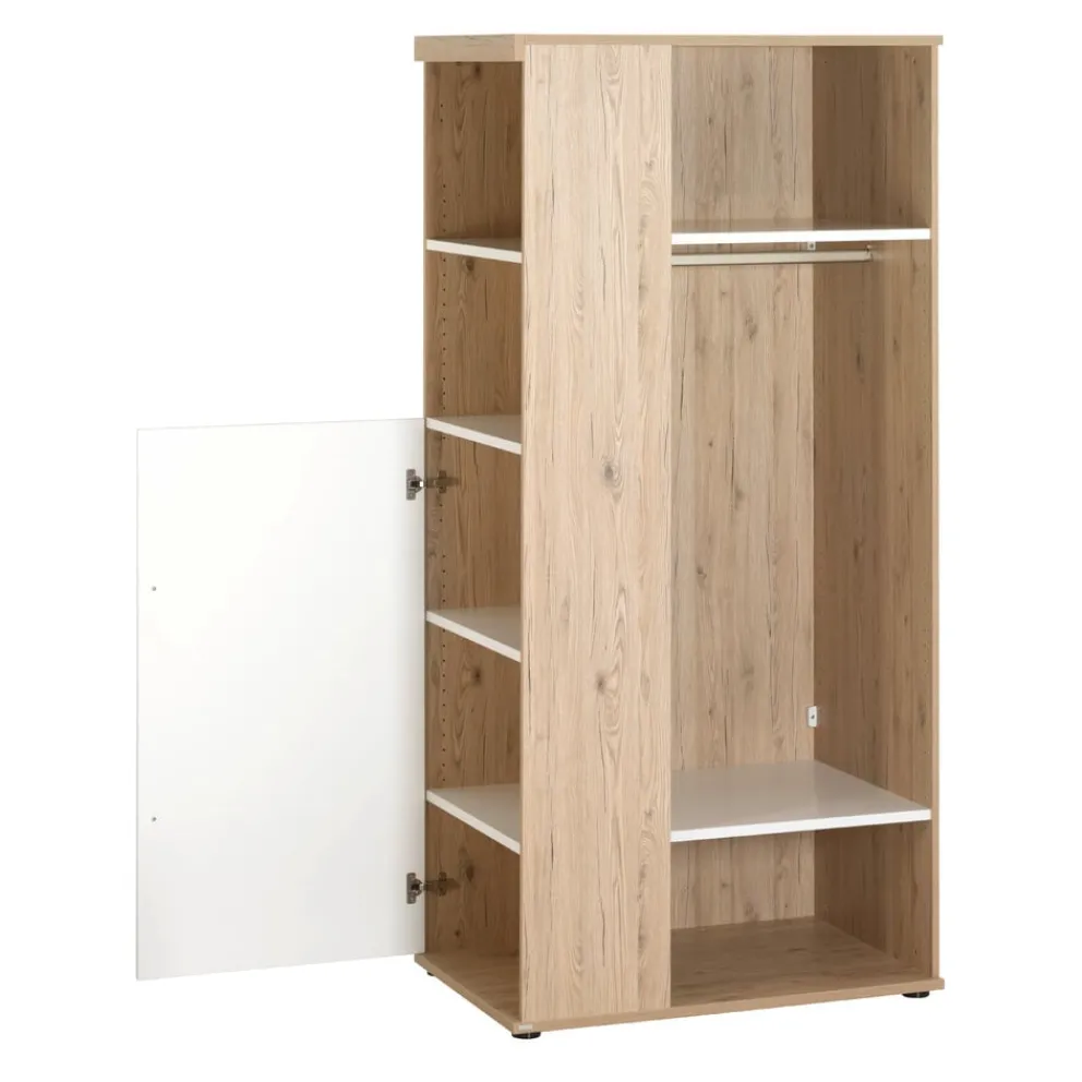 PAIDI Drehtürenschrank Fionn eiche, weiss Discount