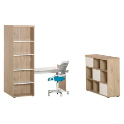 PAIDI Drehtürenschrank Fionn eiche, weiss Discount