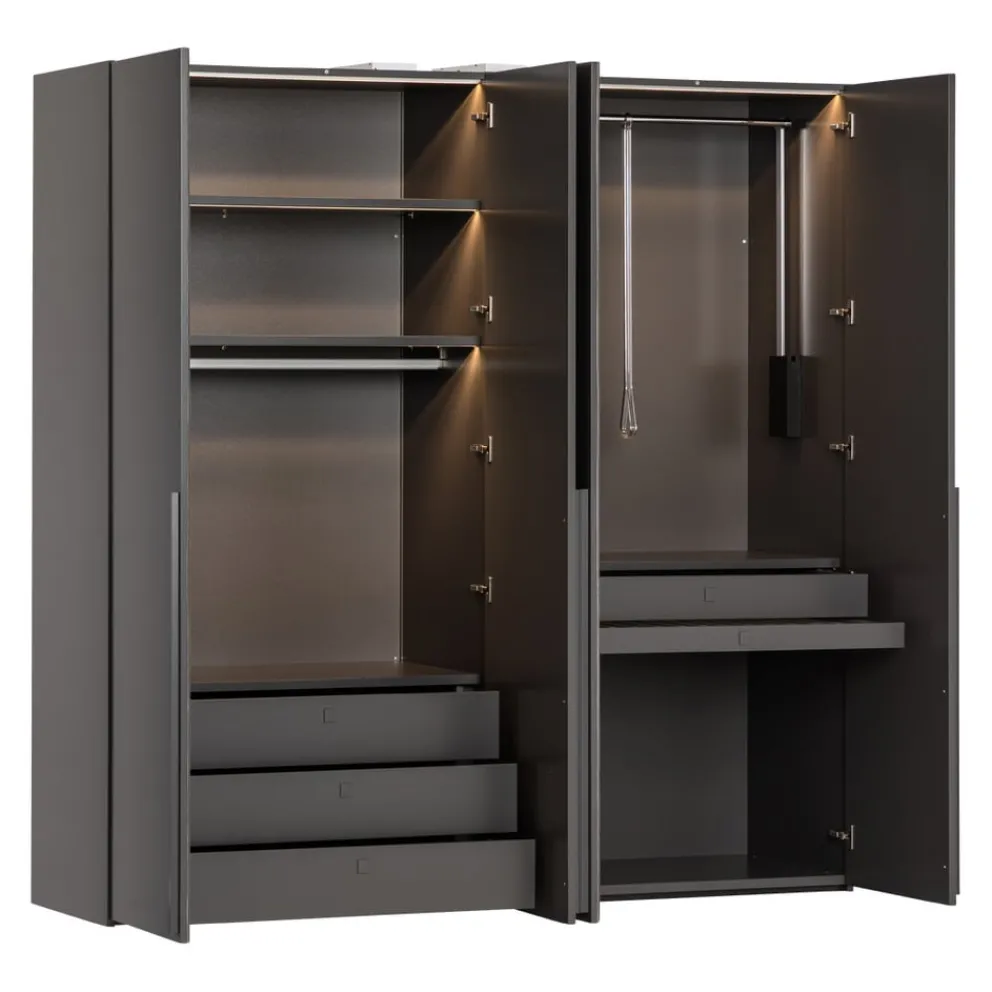 Invivus Drehtürenschrank Interno-S schiefergrau Clearance