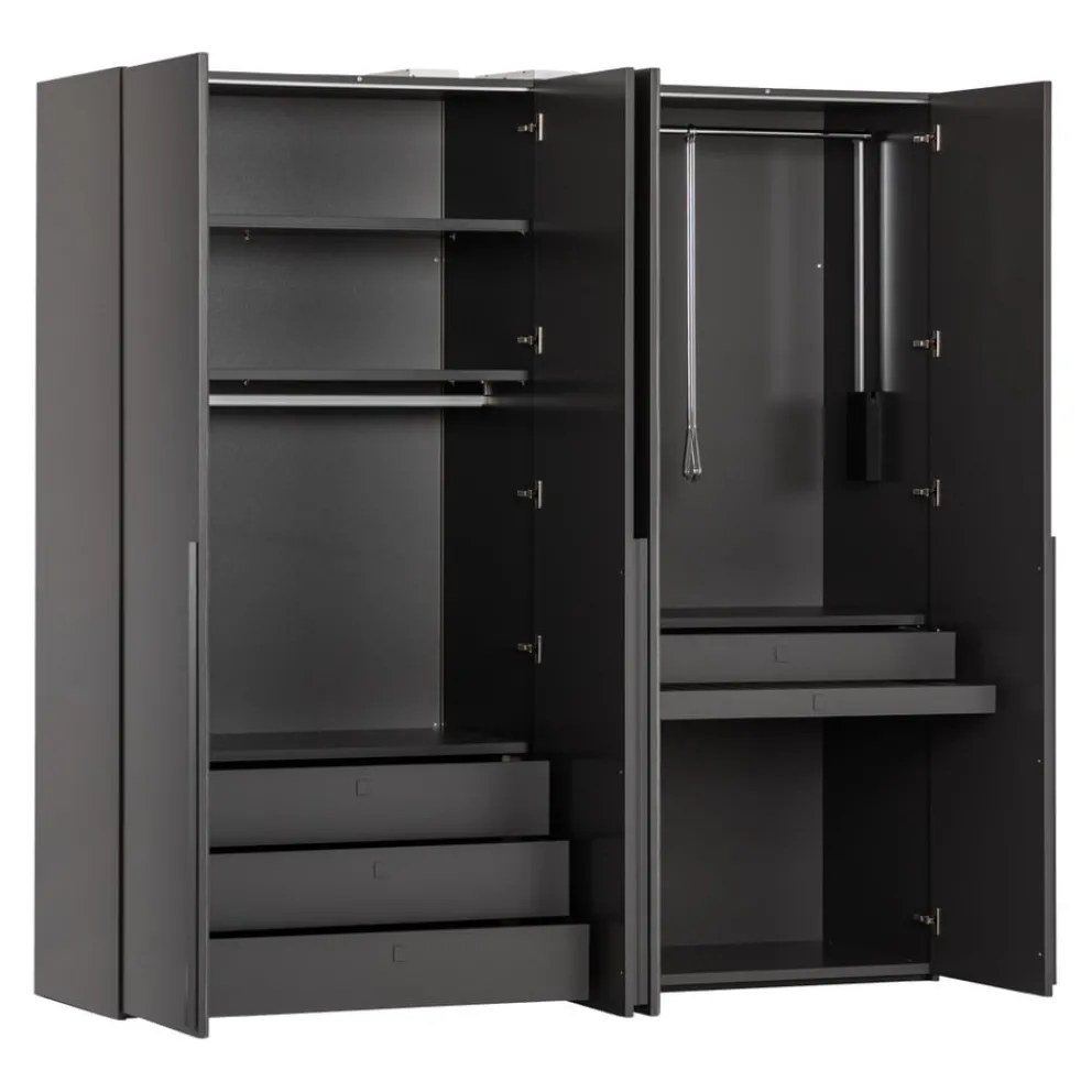 Invivus Drehtürenschrank Interno-S schiefergrau Clearance