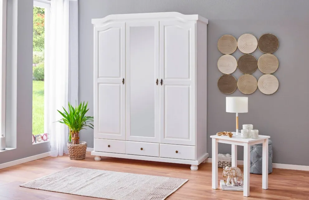 MID.YOU Drehtürenschrank Kappl weiss New