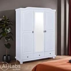 MID.YOU Drehtürenschrank Kappl weiss New