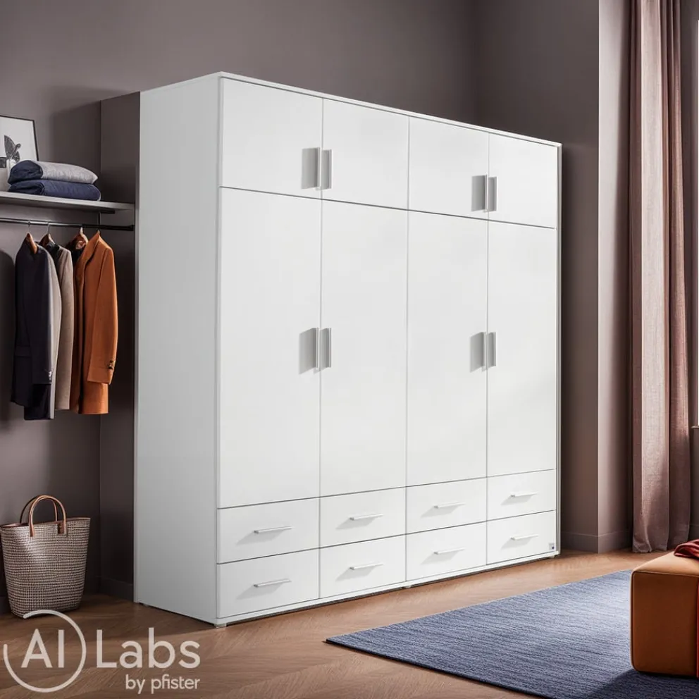 Xora Drehtürenschrank Kemi weiss