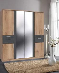 MID.YOU Drehtürenschrank Koblenz-201 eichefarbig Sale
