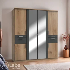 MID.YOU Drehtürenschrank Koblenz-201 eichefarbig Sale