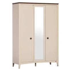 Cilek Drehtürenschrank Lapel crème, nussbaumfarbig New