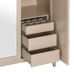 Cilek Drehtürenschrank Lapel crème, nussbaumfarbig New