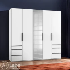 MID.YOU Drehtürenschrank Level36 weiss Sale