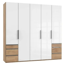 MID.YOU Drehtürenschrank Level36 eichefarbig, weiss