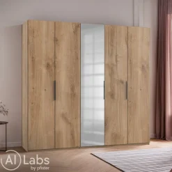 MID.YOU Drehtürenschrank Level36 eichefarbig Outlet