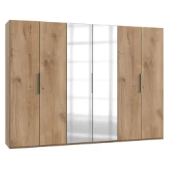 MID.YOU Drehtürenschrank Level36 eichefarbig
