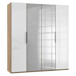 MID.YOU Drehtürenschrank Level36 eichefarbig, weiss Hot