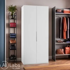 MID.YOU Drehtürenschrank Level36 weiss Clearance