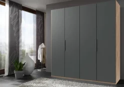 MID.YOU Drehtürenschrank Level36 eichefarbig, graphitschwarz Sale