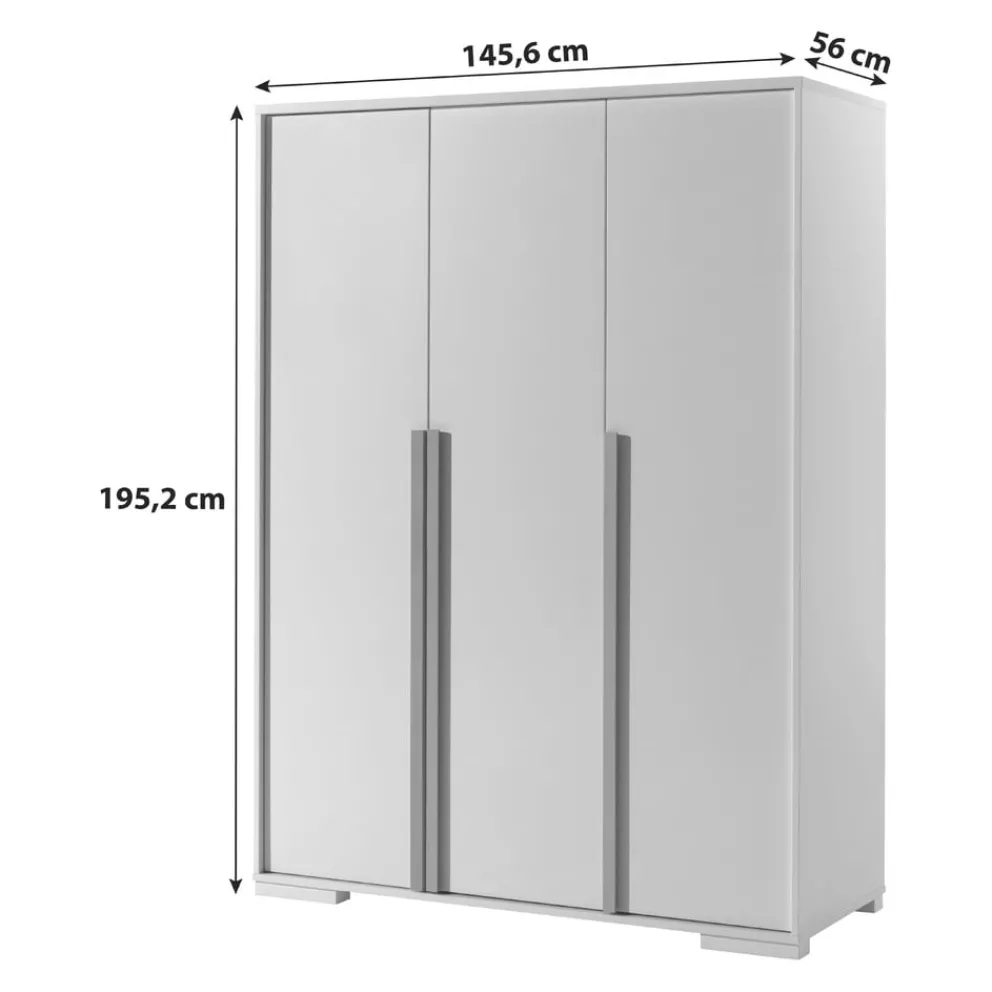 MID.YOU Drehtürenschrank London weiss Online