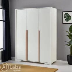 MID.YOU Drehtürenschrank London weiss Online