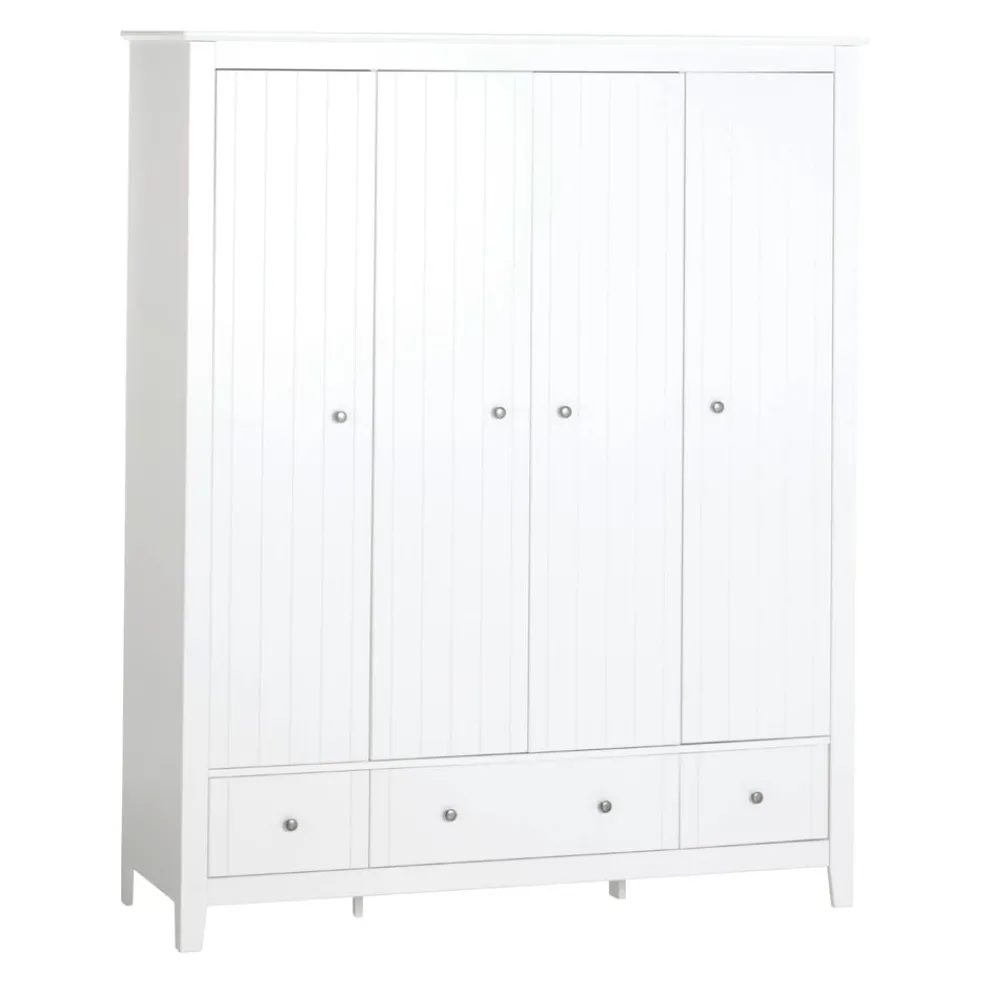 BYYU Drehtürenschrank Manosque Wollweiss Outlet