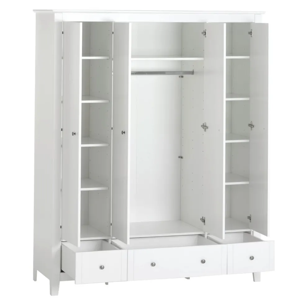 BYYU Drehtürenschrank Manosque Wollweiss Outlet