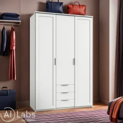MID.YOU Drehtürenschrank NADJA-201 weiss