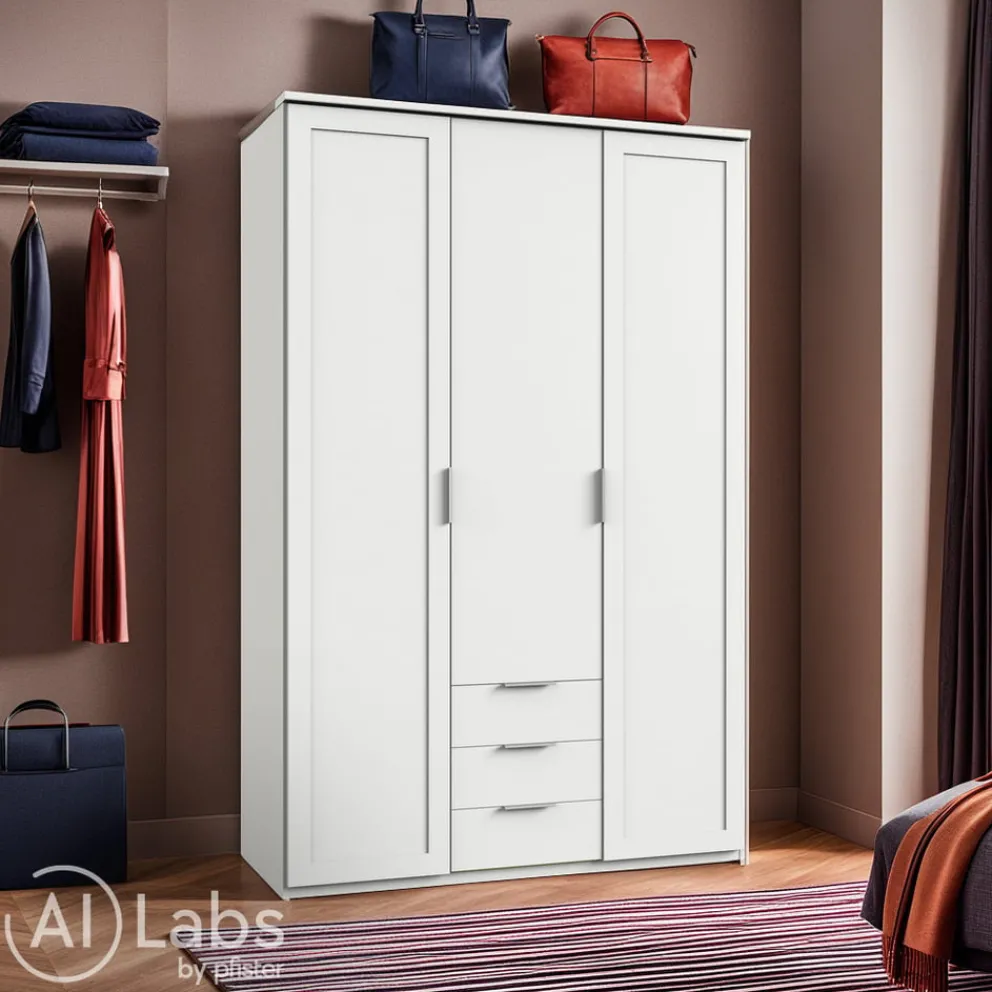 MID.YOU Drehtürenschrank NADJA-201 weiss