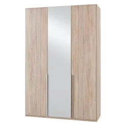 MID.YOU Drehtürenschrank NYC P19 Eiche sägerau, Spiegel New