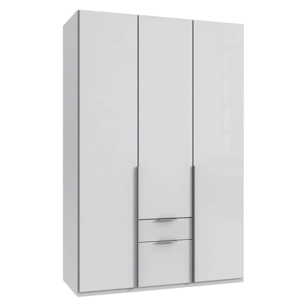 MID.YOU Drehtürenschrank NYC P08 Weissglas Discount