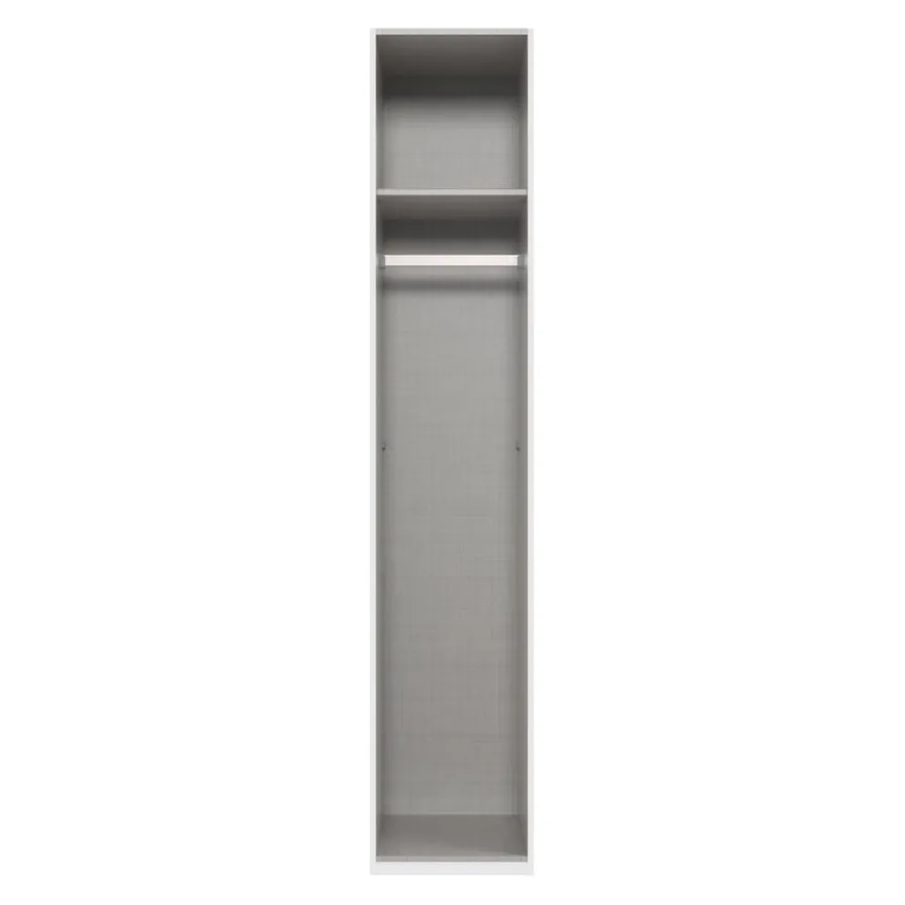 MID.YOU Drehtürenschrank NYC P09 Grauglas, P28 Plankeneiche Discount