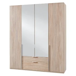 MID.YOU Drehtürenschrank NYC P19 Eiche sägerau, Spiegel Outlet
