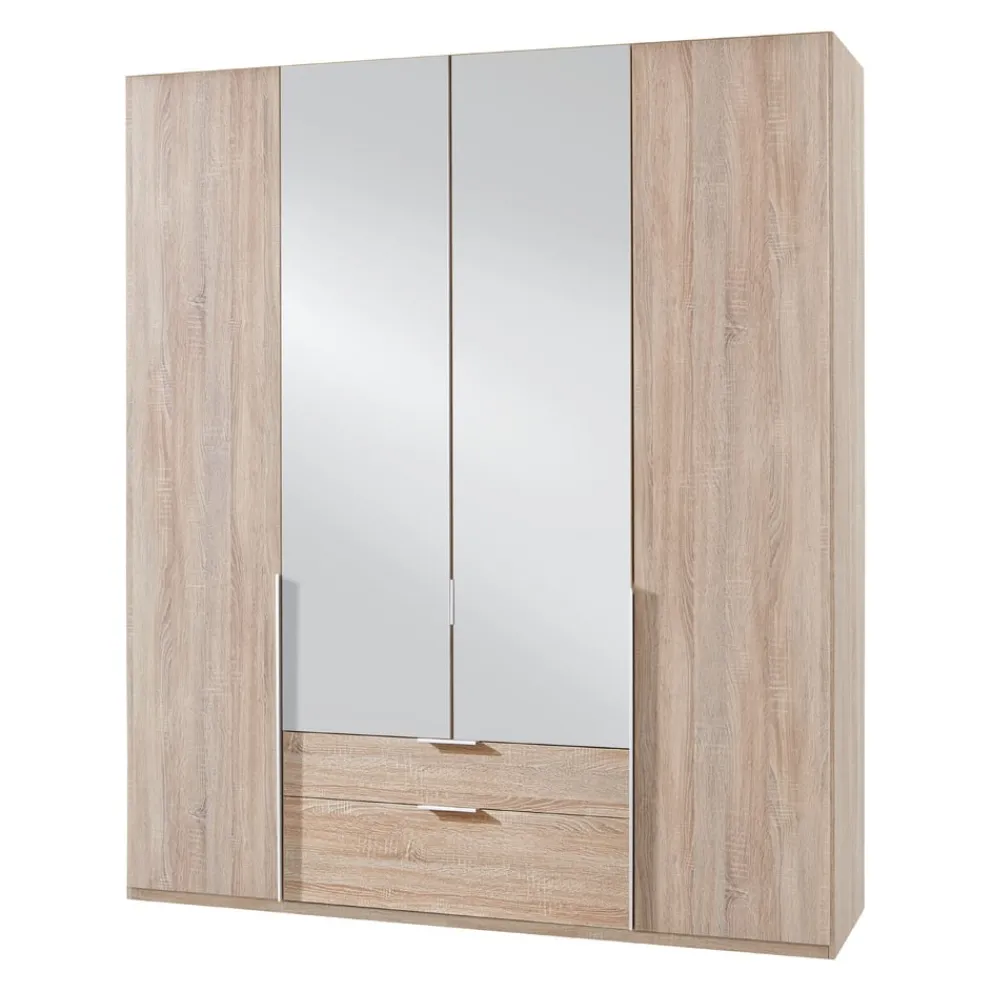 MID.YOU Drehtürenschrank NYC P19 Eiche sägerau, Spiegel Outlet