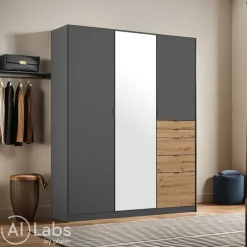 Xora Drehtürenschrank Ontarion anthrazit Outlet