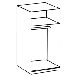 MID.YOU Drehtürenschrank Osaka-201 weiss Discount