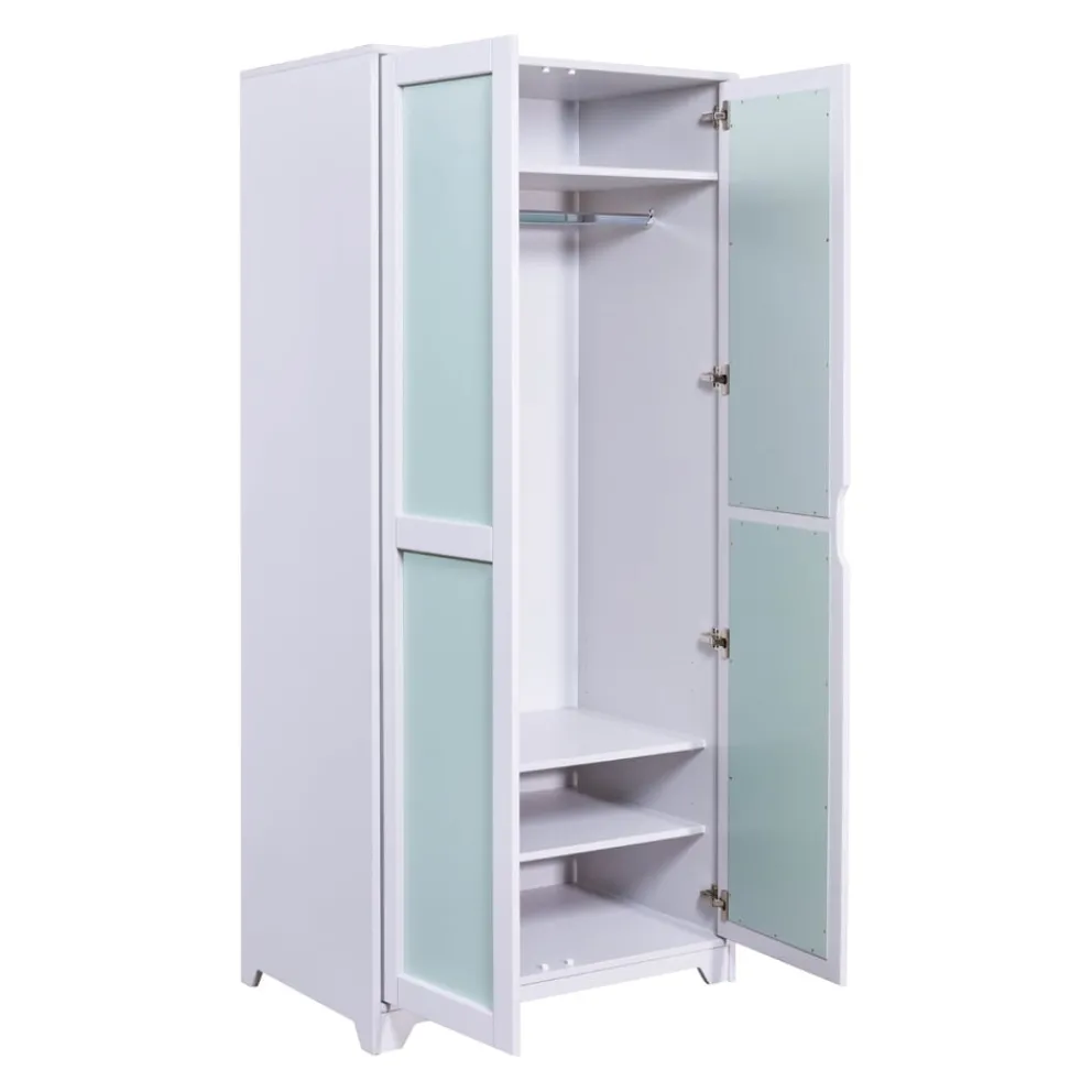 MID.YOU Drehtürenschrank Prati türkis, weiss Best