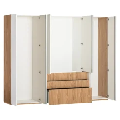 MAB Drehtürenschrank Primeart Stoos weiss Best